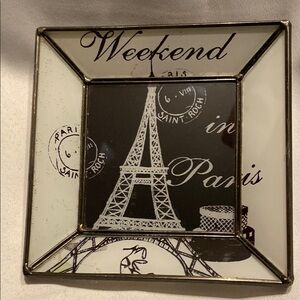 Paris Themed Black and White Jewelry Holder or Table Decor